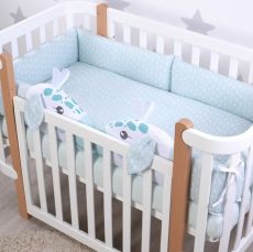 Дитячий постільний комплект Veres Love is mint 6 одиниць